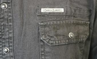 Royal Enfield Men's Hemd Black Mid Wash